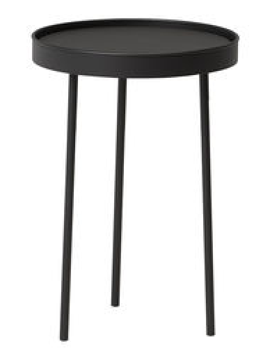 small black bedside table