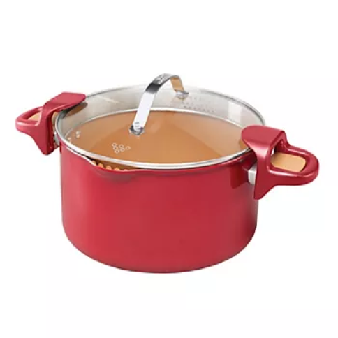 a red crockpot